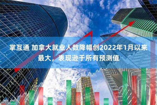 掌互通 加拿大就业人数降幅创2022年1月以来最大，表现逊于所有预测值